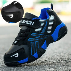Showlu Fashion Store 0 Blue (leather) / 28 Children Boys Shoes School Sports Summer Mesh For Kids Tennis Casual Sneakers Children's Boy Running 7-12 Years Tenis Platform