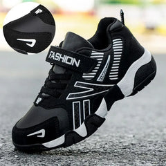 Showlu Fashion Store 0 White (leather) / 28 Children Boys Shoes School Sports Summer Mesh For Kids Tennis Casual Sneakers Children's Boy Running 7-12 Years Tenis Platform