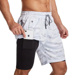 Crazy Muscle Workout Personalized Trendy Quick - Dry Men's Shorts - SHOWLU FASHION STORE