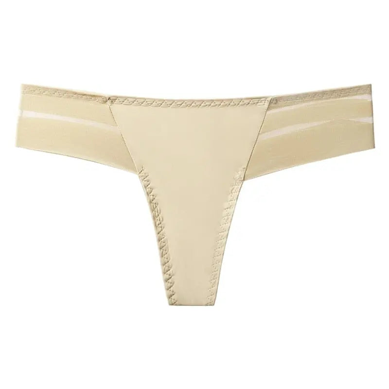 Anel Demosthene General Store 0 skin / M / 1pc G-String Women's Panties Seamless Perspective Transparent Underwear Sexy Women Underpants Female Thong Brazilian Lingerie