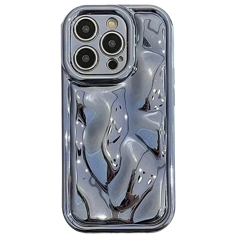 Showlu Fashion Store 0 Glossy Laser Meteorite Texture Plating Case