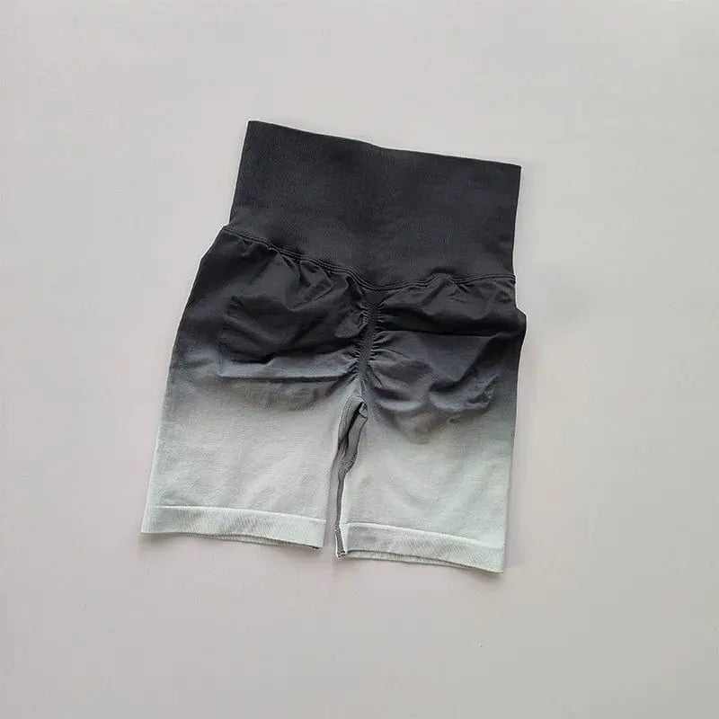 Gradient Fitness Women's High Waist Hip Lift Half Length Cycling Shorts - SHOWLU FASHION STORE