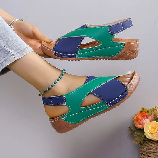 Summer Platform Casual Beach Shoes, Comfortable Wedge Heels, Women's Sandals, Comfortable Beach Slippers, Women's slippers