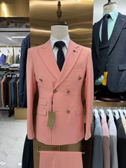 Luxury Slim Fit Mens Suits Double Breasted 2 Piece Business Ready Stock Fast Shipping