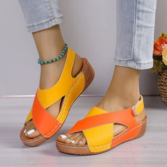 Summer Platform Casual Beach Shoes, Comfortable Wedge Heels, Women's Sandals, Comfortable Beach Slippers, Women's slippers