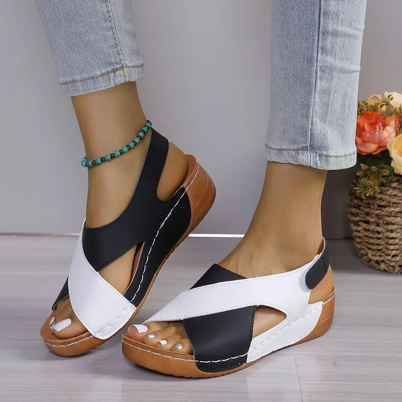 Summer Platform Casual Beach Shoes, Comfortable Wedge Heels, Women's Sandals, Comfortable Beach Slippers, Women's slippers