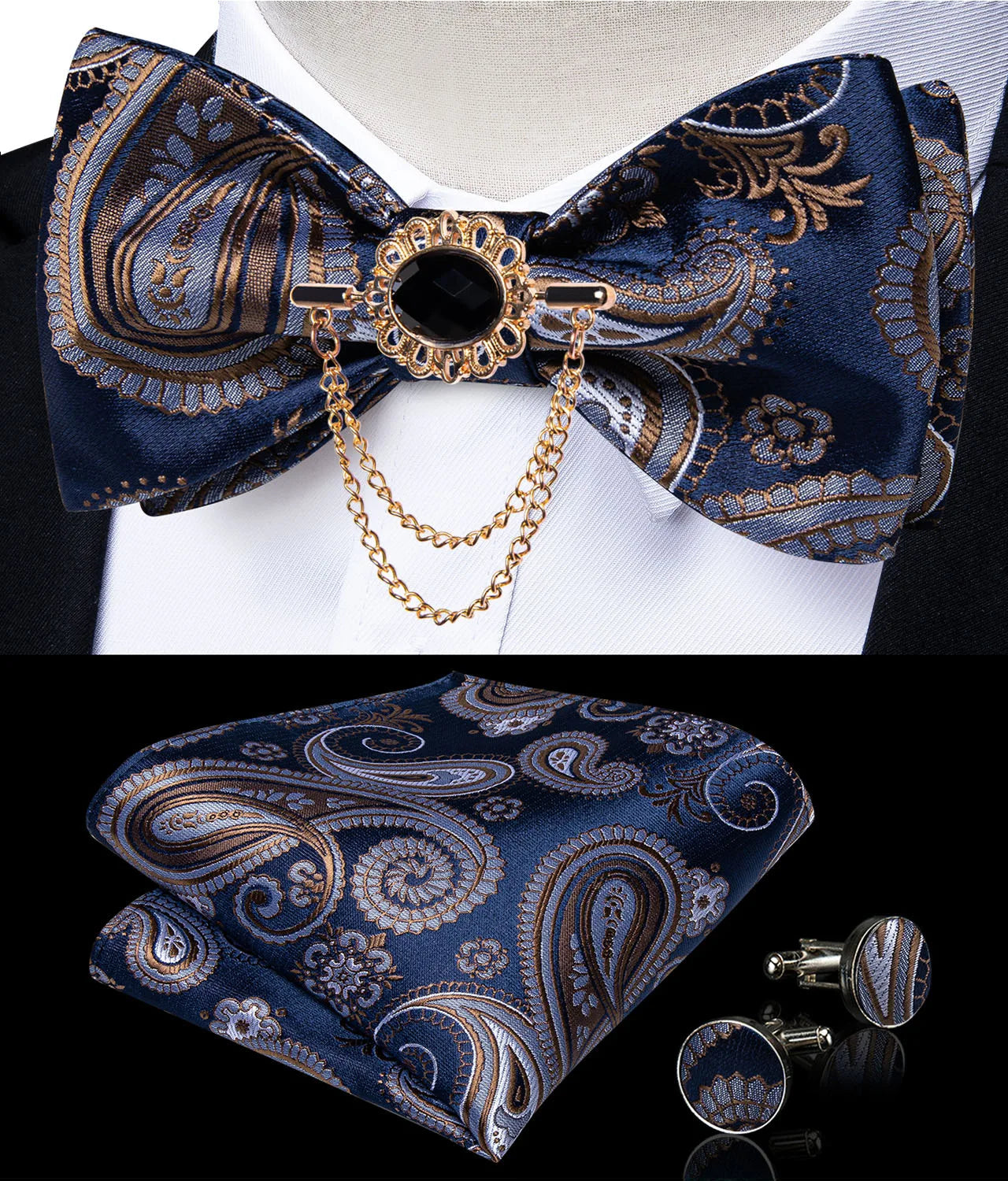 Pink Plaid Solid Men's Self Tie Bow Tie Silk Jacquard Woven Wedding Party Bowtie Hanky Brooch Set Men Butterfly Necktie DiBanGu SHOWLU FASHION STORE
