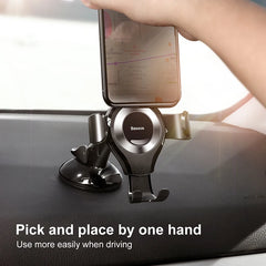 Baseus Gravity Car Phone Holder For iPhone 13 Samsung Suction Cup Car Holder For Phone in Car Mobile Phone Holder Stand 핸드폰 거치대