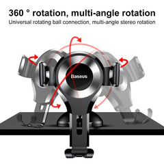 Baseus Gravity Car Phone Holder For iPhone 13 Samsung Suction Cup Car Holder For Phone in Car Mobile Phone Holder Stand 핸드폰 거치대