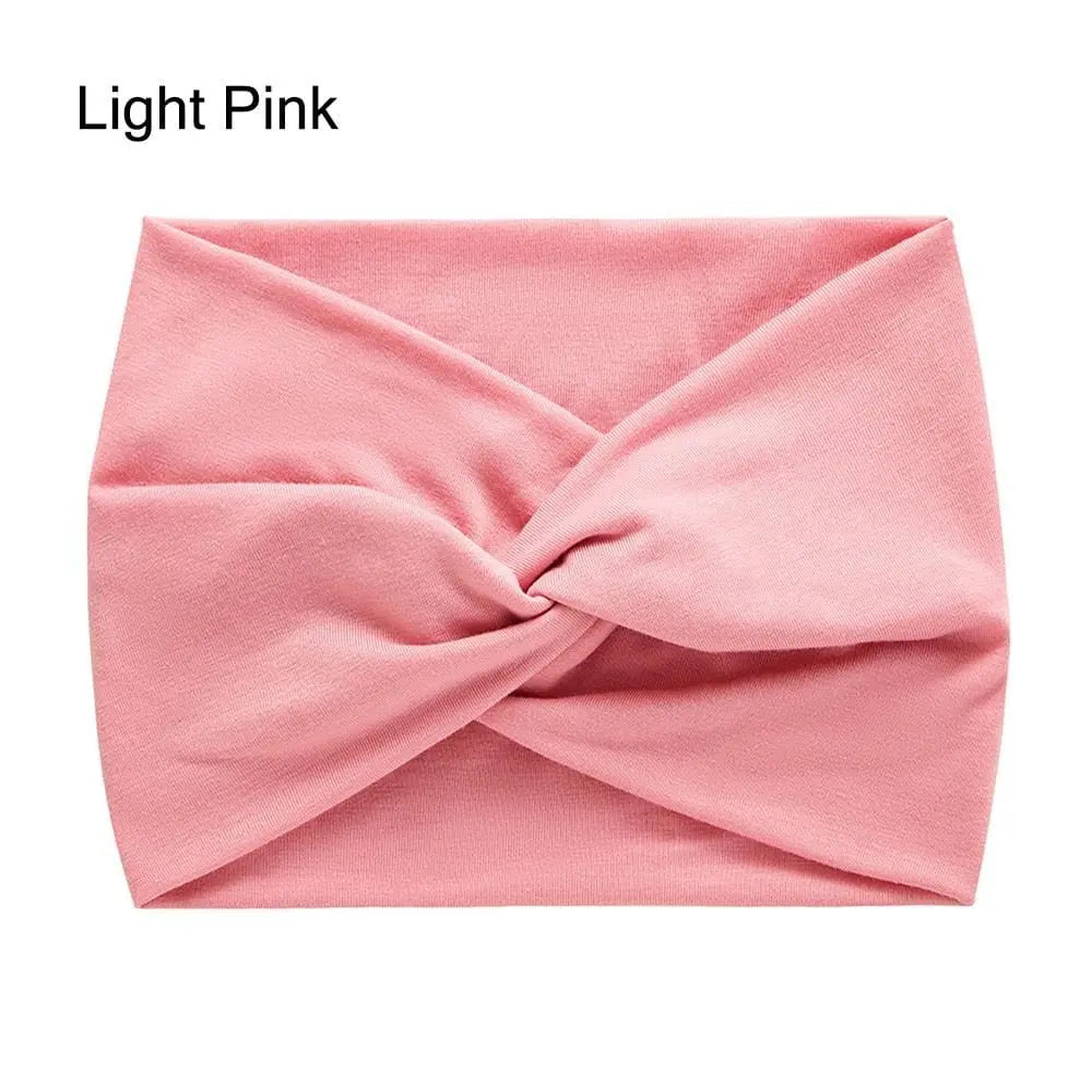 Showlu Fashion Store 0 Hair Accessories Twisted Extra Large Thick Wide Headbands Turban Workout Headband Head Wraps for Women
