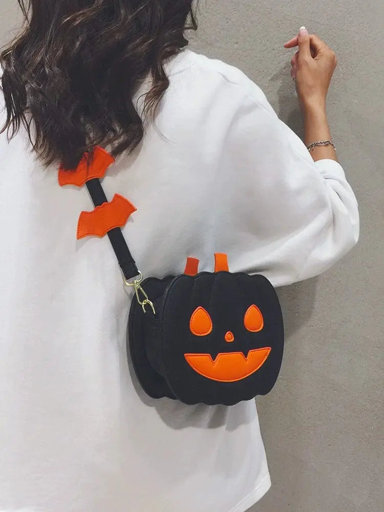 Halloween Pumpkin Bag for Women 2023 New Special - Interest Design Funny Personality Shoulder Bag Versatile Crossbody Pouch Tide - SHOWLU FASHION STORE