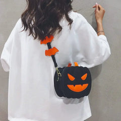 Halloween Pumpkin Bag for Women 2023 New Special - Interest Design Funny Personality Shoulder Bag Versatile Crossbody Pouch Tide - SHOWLU FASHION STORE