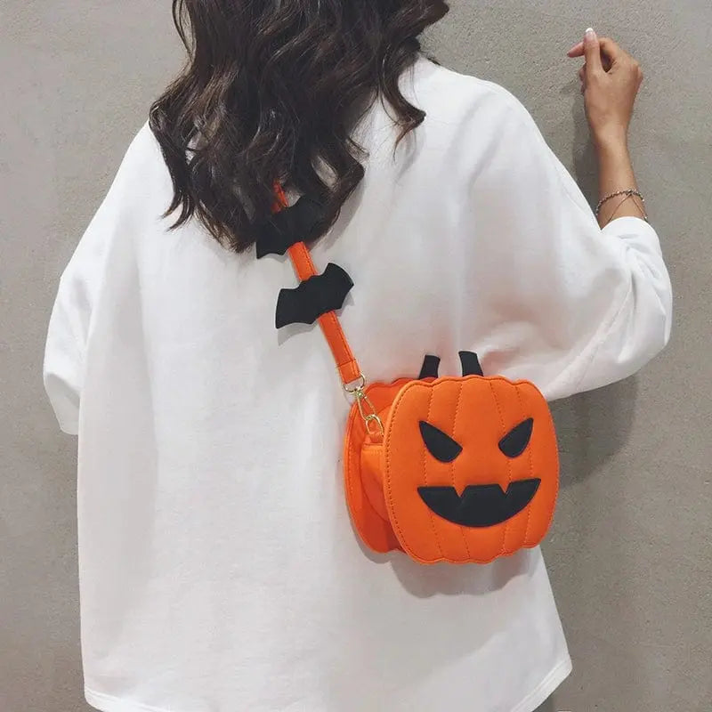 Halloween Pumpkin Bag for Women 2023 New Special - Interest Design Funny Personality Shoulder Bag Versatile Crossbody Pouch Tide - SHOWLU FASHION STORE