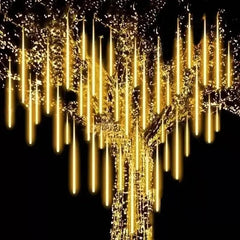 LED Meteor Shower Rain Lights Waterproof Falling Raindrop Fairy String Light for Christmas Holiday Party Patio Decor 30CM - SHOWLU FASHION STORE