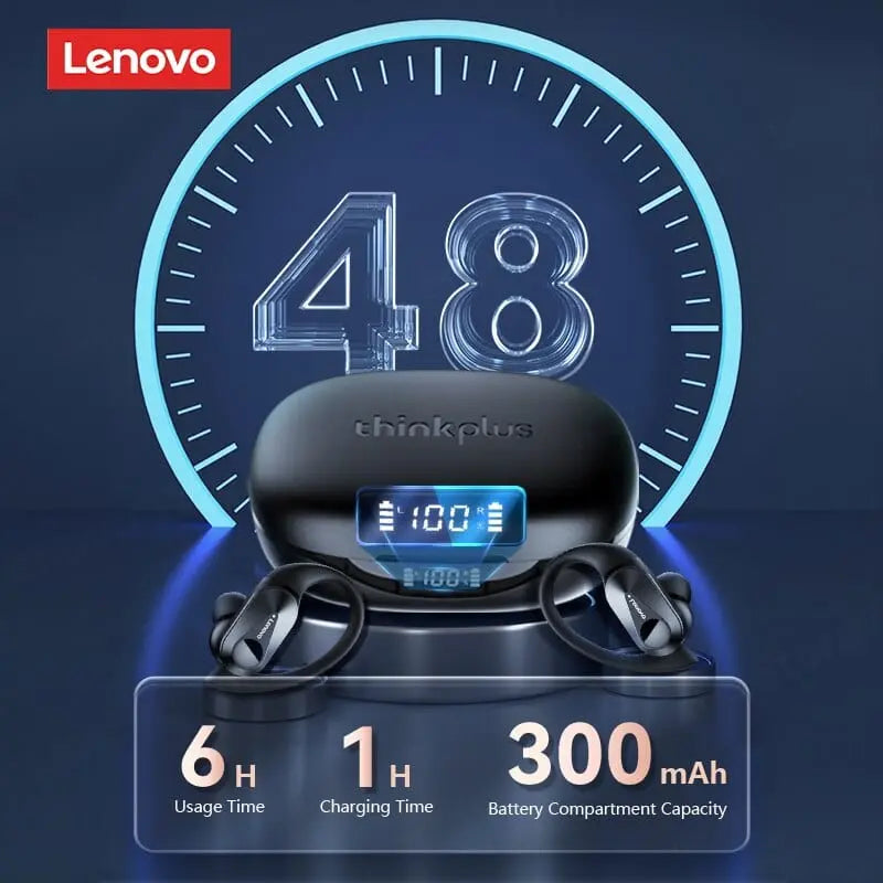 Showlu Fashion Store 0 LP75 White Lenovo LP75 Bluetooth 5.3 Earphones TWS Wireless Sport Headphones LED Digital Display HiFi Stereo Noise Reduction Gaming Earbuds