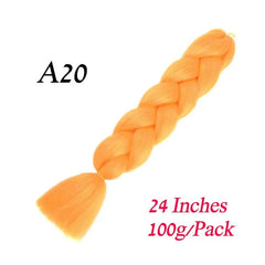 Showlu Store Nation 0 A20 / 24inches / China|1Pcs/Lot Lihui 24" Synthetic Braiding Hair Ombre Braiding Hair Packs Jumbo Braid Hair For Women Wholesale DIY Hairstyle Blue Grey