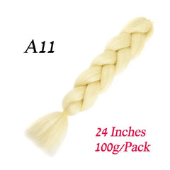 Showlu Store Nation 0 A11 / 24inches / China|1Pcs/Lot Lihui 24" Synthetic Braiding Hair Ombre Braiding Hair Packs Jumbo Braid Hair For Women Wholesale DIY Hairstyle Blue Grey