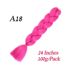 Showlu Store Nation 0 Lihui 24" Synthetic Braiding Hair Ombre Braiding Hair Packs Jumbo Braid Hair For Women Wholesale DIY Hairstyle Blue Grey