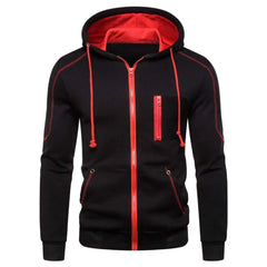 Showlu Fashion Store 0 Men's Hoodie Black White Army Green Red Hooded Color Block Fleece Cool Casual Winter Clothing Apparel Hoodies Sweatshirts
