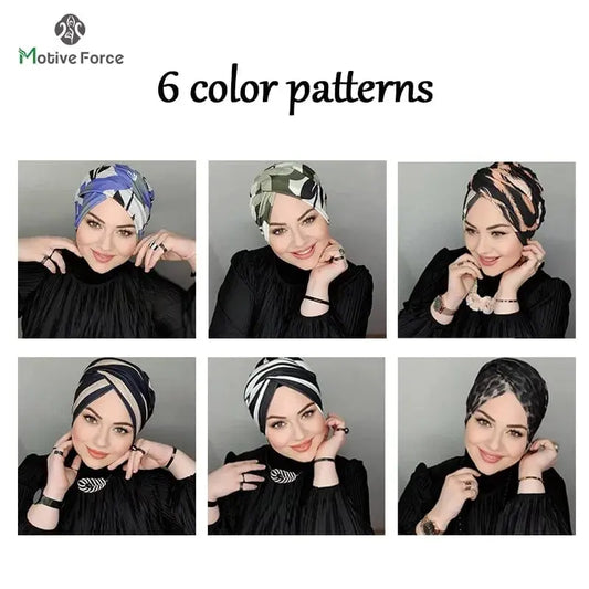 Muslim Modest Hijab Cap Undercap Abaya Hijabs For Woman Islamic Abayas Jersey Instant Wrap Women Crinkle Arabic Modal Silk Caps - SHOWLU FASHION STORE