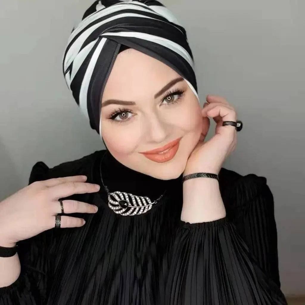 Muslim Modest Hijab Cap Undercap Abaya Hijabs For Woman Islamic Abayas Jersey Instant Wrap Women Crinkle Arabic Modal Silk Caps - SHOWLU FASHION STORE