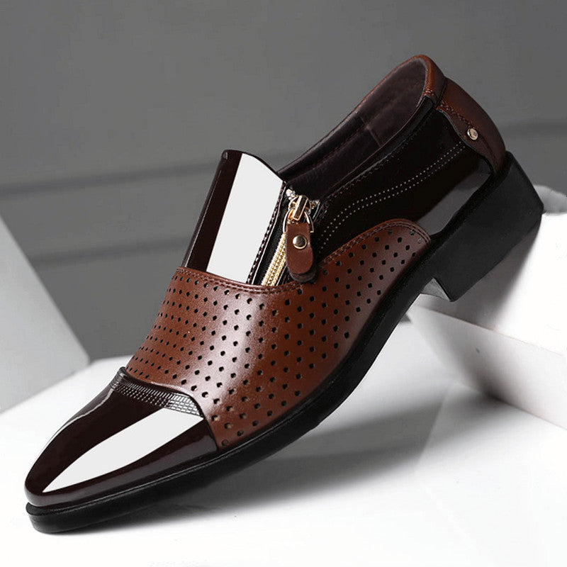 2025 New Arrival Men's Shoes Genuine Leather Men Trendy Casual Shoes Spring Breathable Shoes Business Formal Wear Leather Shoes Men's Shoes SHOWLU FASHION STORE