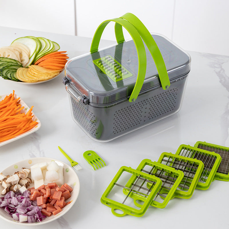 Dicing Handy Gadget For Home Multi-Functional Chopping Artifact Handy Gadget Kitchen Shredding and Slicing Milk Tea Shop Cut Fruit Cut Lemon Machine SHOWLU FASHION STORE