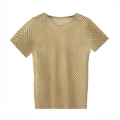 Summer Big Mesh Cut Out Fashion Style Male Model Vest SHOWLU FASHION STORE