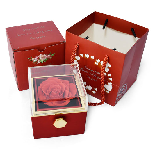 2024 Valentine's Day Rose Eternal Flower Jewelry Box Birthd SHOWLU FASHION STORE