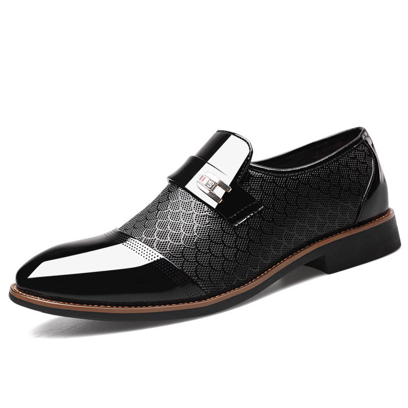 Casual K-style British Business Black Suit Leather Shoes SHOWLU FASHION STORE