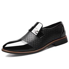 Casual K-style British Business Black Suit Leather Shoes SHOWLU FASHION STORE