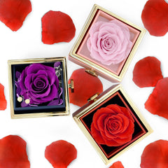 2024 Valentine's Day Rose Eternal Flower Jewelry Box Birthd SHOWLU FASHION STORE