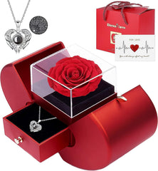 2024 Valentine's Day Rose Eternal Flower Jewelry Box Birthd SHOWLU FASHION STORE