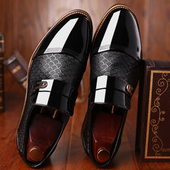 Casual K-style British Business Black Suit Leather Shoes SHOWLU FASHION STORE
