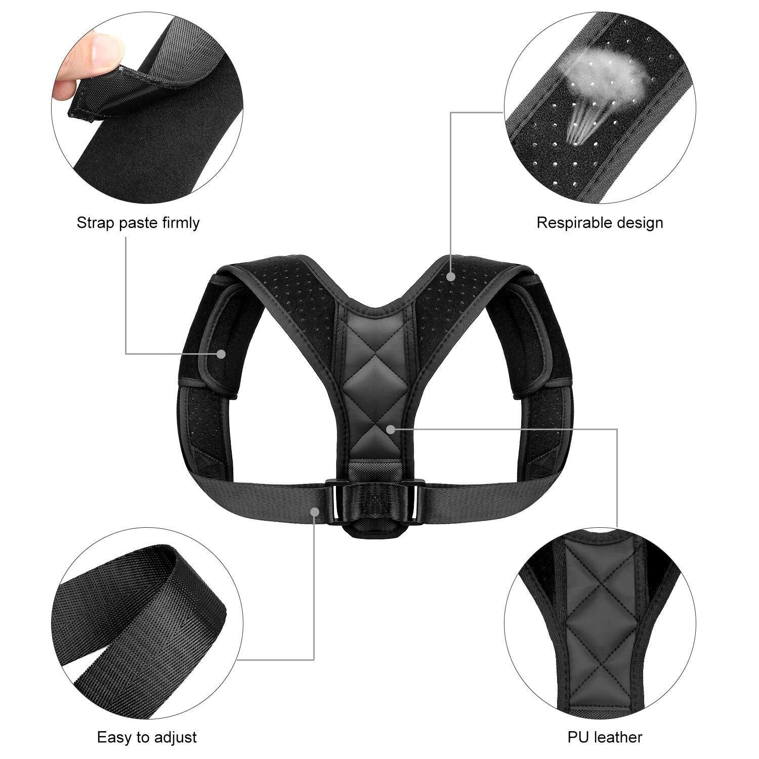 Kyphotone Men's Special High and Low Shoulder Shrug round Shoulder Correction Belt Kyphotone Anti-Humpback Brace SHOWLU FASHION STORE