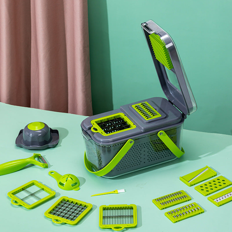Dicing Handy Gadget For Home Multi-Functional Chopping Artifact Handy Gadget Kitchen Shredding and Slicing Milk Tea Shop Cut Fruit Cut Lemon Machine SHOWLU FASHION STORE