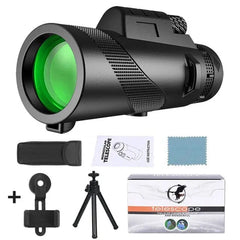 Showlu Fashion Store 0 G872B-Green suit1 Portable Zoom HD 5000M Telescope Folding Long Distance Mini Powerful Telescope for Hunting Sports Outdoor Camping Travel