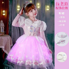 Princess Dress Summer Pure Cotton Vest Children Sleeveless Elsa - SHOWLU FASHION STORE