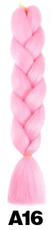 Showlu Store Nation 0 T1B/4/30 / 24inches Qp hair 24 inch Ombre Color Synthetic Hair Braids Pre Stretched Wholesale Jumbo Braiding KaneKalon Hair Extensions 100g/pcs