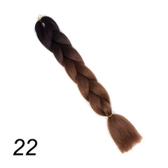 Showlu Store Nation 0 #130 / 24inches Qp hair 24 inch Ombre Color Synthetic Hair Braids Pre Stretched Wholesale Jumbo Braiding KaneKalon Hair Extensions 100g/pcs