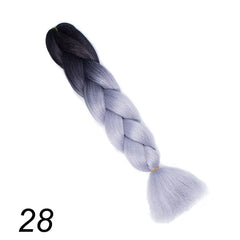 Showlu Store Nation 0 P4/613 / 24inches Qp hair 24 inch Ombre Color Synthetic Hair Braids Pre Stretched Wholesale Jumbo Braiding KaneKalon Hair Extensions 100g/pcs