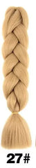 Showlu Store Nation 0 P12/613 / 24inches Qp hair 24 inch Ombre Color Synthetic Hair Braids Pre Stretched Wholesale Jumbo Braiding KaneKalon Hair Extensions 100g/pcs