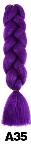 Showlu Store Nation 0 T1B/33 / 24inches Qp hair 24 inch Ombre Color Synthetic Hair Braids Pre Stretched Wholesale Jumbo Braiding KaneKalon Hair Extensions 100g/pcs