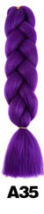 Showlu Store Nation 0 T1B/33 / 24inches Qp hair 24 inch Ombre Color Synthetic Hair Braids Pre Stretched Wholesale Jumbo Braiding KaneKalon Hair Extensions 100g/pcs