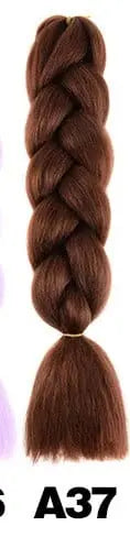 Showlu Store Nation 0 T1B/4/27 / 24inches Qp hair 24 inch Ombre Color Synthetic Hair Braids Pre Stretched Wholesale Jumbo Braiding KaneKalon Hair Extensions 100g/pcs