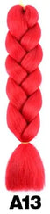 Showlu Store Nation 0 Natural Color / 24inches Qp hair 24 inch Ombre Color Synthetic Hair Braids Pre Stretched Wholesale Jumbo Braiding KaneKalon Hair Extensions 100g/pcs