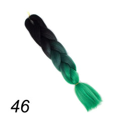 Showlu Store Nation 0 Red / 24inches Qp hair 24 inch Ombre Color Synthetic Hair Braids Pre Stretched Wholesale Jumbo Braiding KaneKalon Hair Extensions 100g/pcs