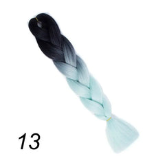 Showlu Store Nation 0 #22 / 24inches Qp hair 24 inch Ombre Color Synthetic Hair Braids Pre Stretched Wholesale Jumbo Braiding KaneKalon Hair Extensions 100g/pcs