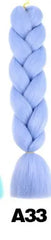 Showlu Store Nation 0 T1B/27 / 24inches Qp hair 24 inch Ombre Color Synthetic Hair Braids Pre Stretched Wholesale Jumbo Braiding KaneKalon Hair Extensions 100g/pcs