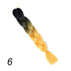 Showlu Store Nation 0 #8 / 24inches Qp hair 24 inch Ombre Color Synthetic Hair Braids Pre Stretched Wholesale Jumbo Braiding KaneKalon Hair Extensions 100g/pcs